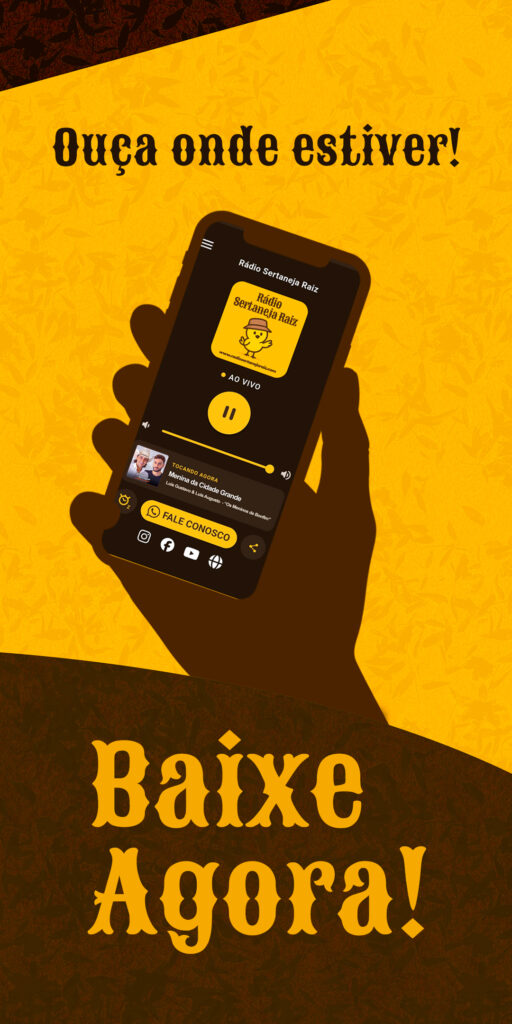 Aplicativo Rádio Sertaneja Raiz